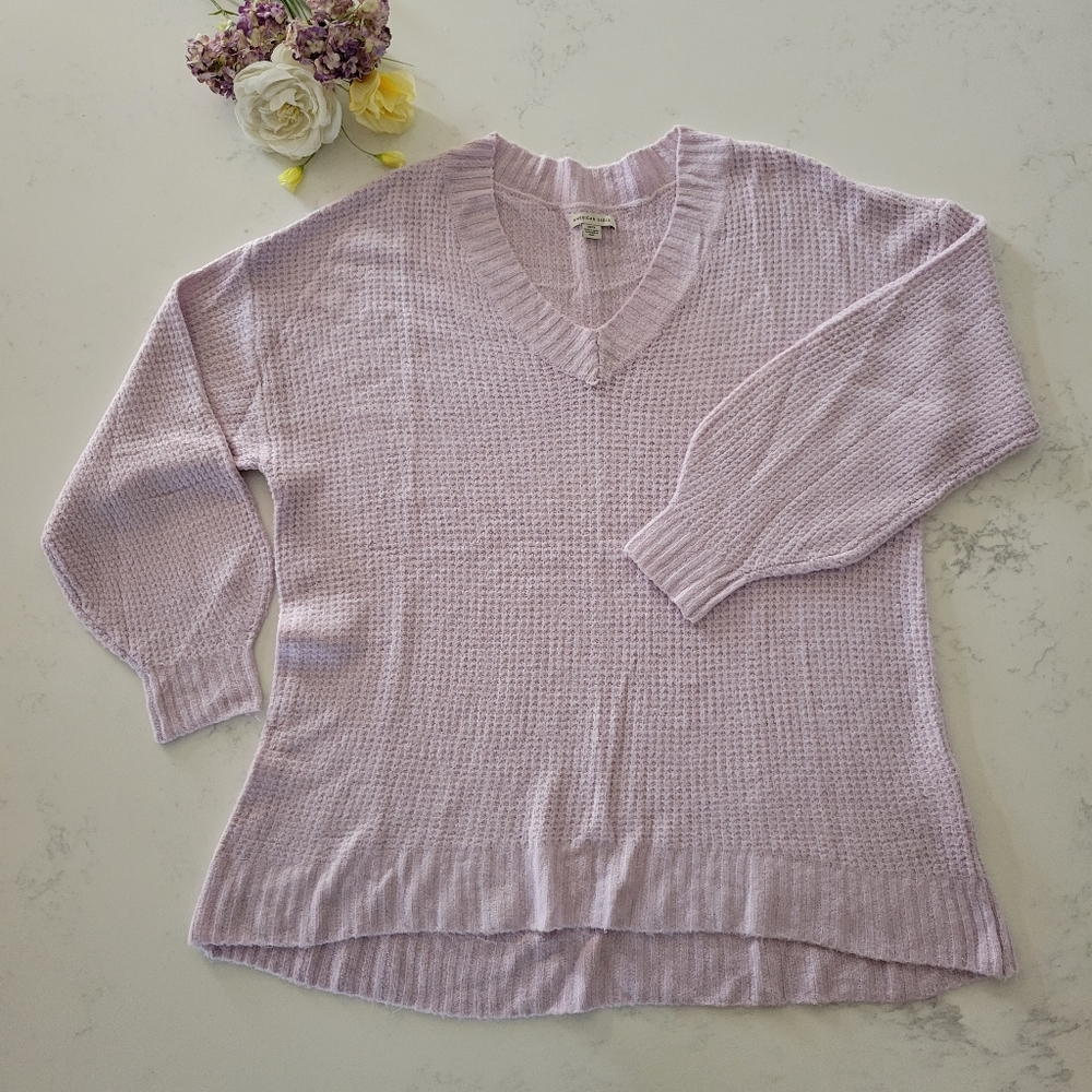 American Eagle Sweater, Light Purple,  Size S, lightweight, soft!